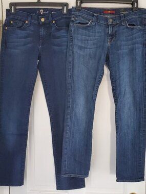 7 FOR ALL MANKIND Bundle - Roxanne + Slim Straight - 26/27